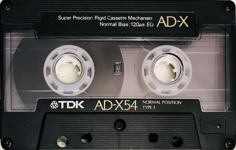 4 pack TDK AD-X 54 "AD-X54X4KS" Type I Normal 1989 Japan