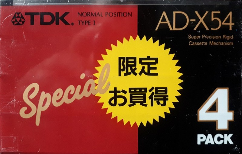 4 pack: TDK  - AD-X 54