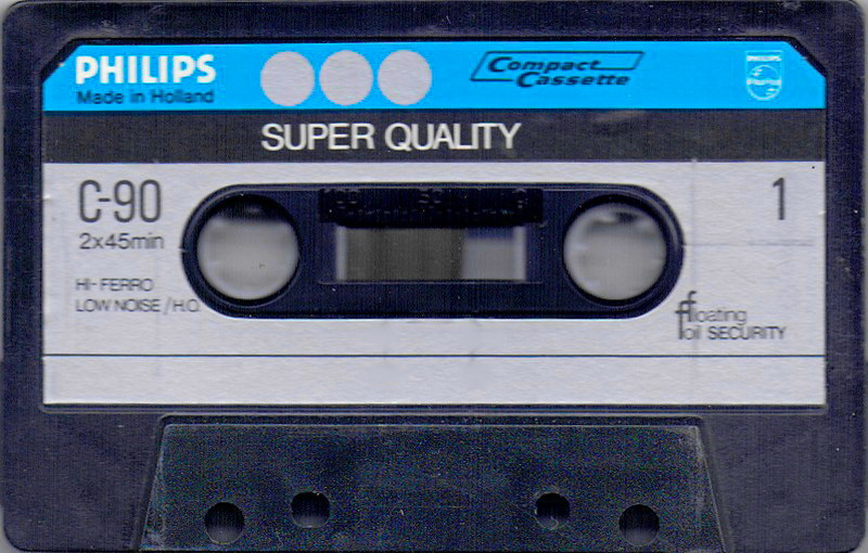 Compact Cassette Philips Super Quality 90 "New Improved Quality" Type I Normal 1975 Europe