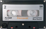 Compact Cassette Grundig 60 "Ferroxid" Type I Normal 1981 Germany