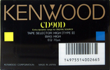 Compact Cassette Kenwood CD 90 Type II Chrome 1987 Japan