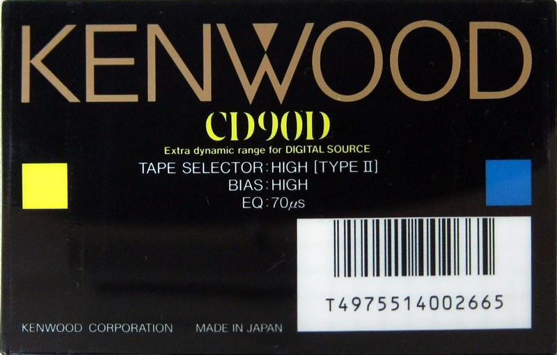 Compact Cassette:  Kenwood - CD 90