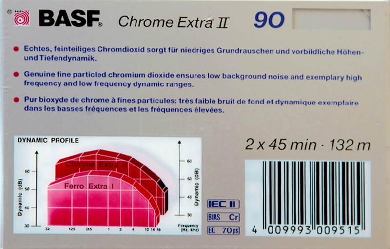 Compact Cassette: BASF  - Chrome Extra II 90