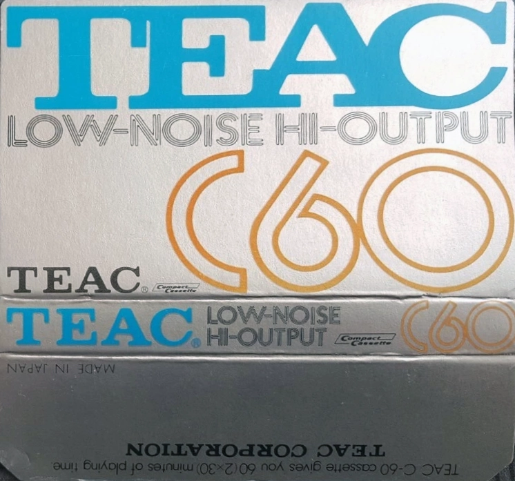 Compact Cassette Teac 60 Type I Normal 1977 Japan