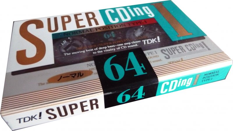 Compact Cassette TDK Super CDing 1 64 "SCD1-64A" Type I Normal 1993 Japan
