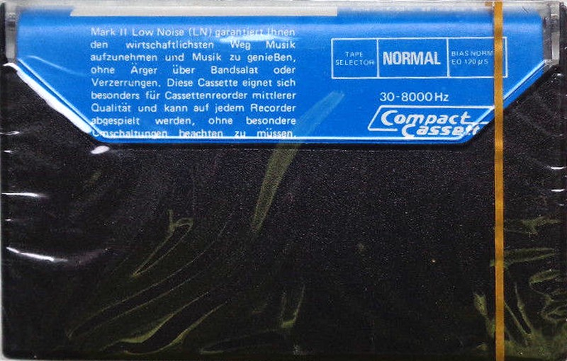 Compact Cassette Mark II Low Noise 90 Type I Normal 1982 Germany