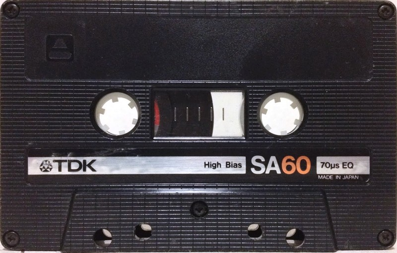 Compact Cassette TDK SA 60 Type II Chrome 1983 Europe