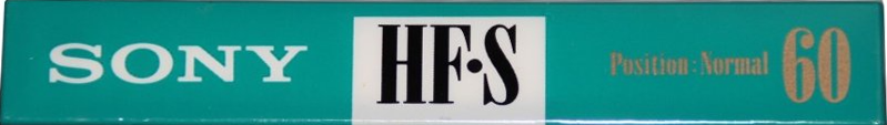 Compact Cassette Sony HF-S 60 Type I Normal 1992 Europe