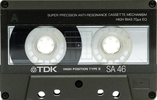 Compact Cassette TDK SA 46 "SA-46G" Type II Chrome 1988 Japan