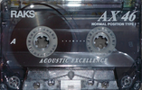 Compact Cassette RAKS AX 46 Type I Normal 1996 Europe