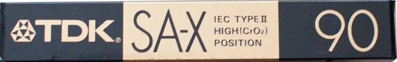 Compact Cassette TDK SA-X 90 Type II Chrome 1989 North America