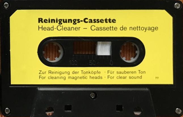 Compact Cassette Universum Cleaning Cassette 1977 Europe