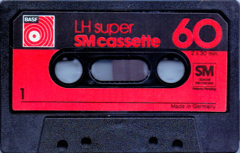 Compact Cassette BASF LH Super 60 "Oval Window" Type I Normal 1974 Europe