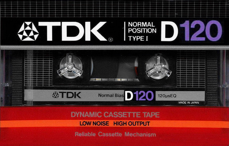 Compact Cassette TDK D 120 Type I Normal 1984 Japan