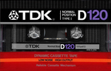 Compact Cassette TDK D 120 Type I Normal 1984 Japan