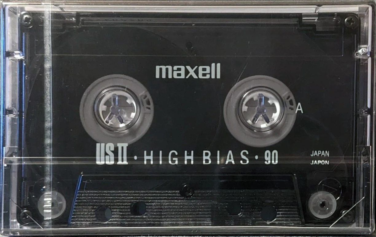 Compact Cassette Maxell US 90 "US II" Type II Chrome 1991 North America