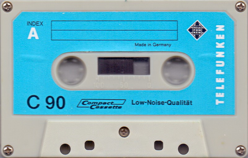 Compact Cassette Telefunken 90 Type I Normal 1972 Germany