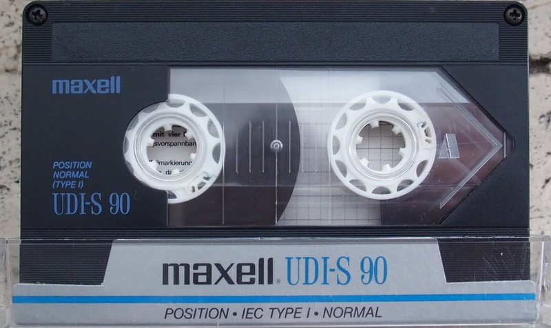 Compact Cassette Maxell UDI-S 90 Type I Normal 1986 Europe
