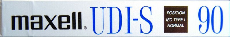 Compact Cassette Maxell UDI-S 90 Type I Normal 1986 Europe