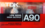 Compact Cassette TDK A 90 Type I Normal 1989 USA