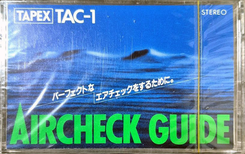 Compact Cassette Tapex TAC "TAC-1 Aircheck guide" Test Cassette Japan