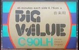 Compact Cassette Big Value LH 90 Type I Normal 1978 Japan