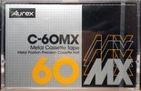Compact Cassette Aurex MX 60 Type IV Metal 1980 Japan