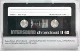 Compact Cassette Intersound 60 Type II Chrome Europe