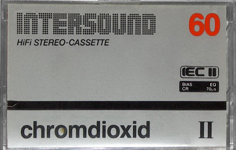 Compact Cassette Intersound 60 Type II Chrome Europe