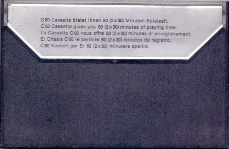 Compact Cassette Interfunk 60 Type I Normal 1976 Germany