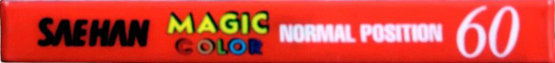 Compact Cassette Saehan Magic Color 60 Type I Normal South Korea