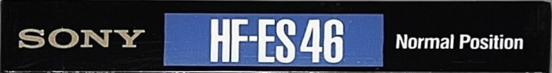 Compact Cassette Sony HF-ES 46 "HF-ES 46B" Type I Normal 1989 Japan