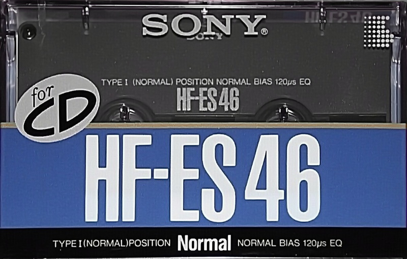 Compact Cassette Sony HF-ES 46 "HF-ES 46B" Type I Normal 1989 Japan