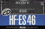 Compact Cassette Sony HF-ES 46 "HF-ES 46B" Type I Normal 1989 Japan