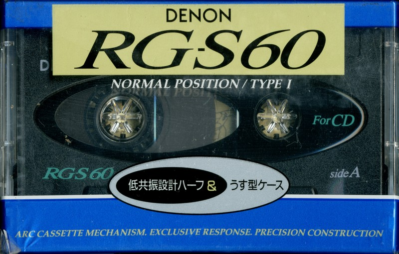 Compact Cassette Denon RG-S 60 Type I Normal 1991 Japan