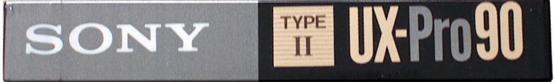 Compact Cassette Sony UX-Pro 90 Type II Chrome 1990 North America