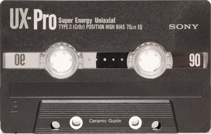 Compact Cassette Sony UX-Pro 90 Type II Chrome 1990 North America