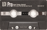 Compact Cassette Sony UX-Pro 90 Type II Chrome 1990 North America