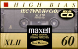 Compact Cassette Maxell XLII 60 Type II Chrome 1994 Europe