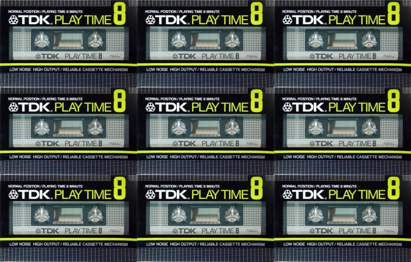 Compact Cassette: TDK  - Play Time 8 8