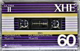 Compact Cassette Audio Magnetics XHE Ultra II 60 Type II Chrome 1982 Canada, USA
