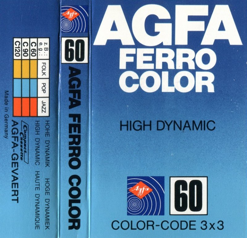 Compact Cassette AGFA Ferrocolor 60 Type I Normal 1978 Europe