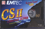 Compact Cassette Emtec CS II Chrome Super 60 Type II Chrome 2004 Europe