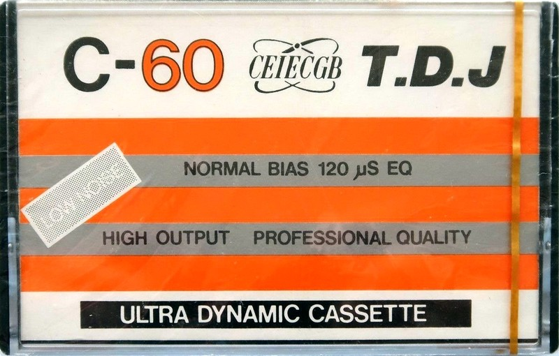 Compact Cassette T.D.J. 60 Type I Normal 1980 Hong Kong