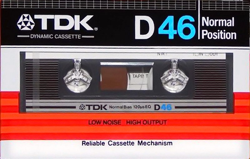 Compact Cassette TDK D 46 Type I Normal 1982 Japan