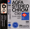 Compact Cassette AGFA Stereochrom 90 Type II Chrome 1978 Europe