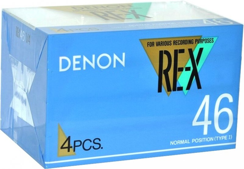 4 pack Denon RE-X 46 Type I Normal 1987 Japan