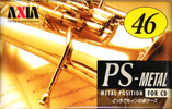 Compact Cassette AXIA PS-Metal 46 "PSMH 46" Type IV Metal 1996 Japan