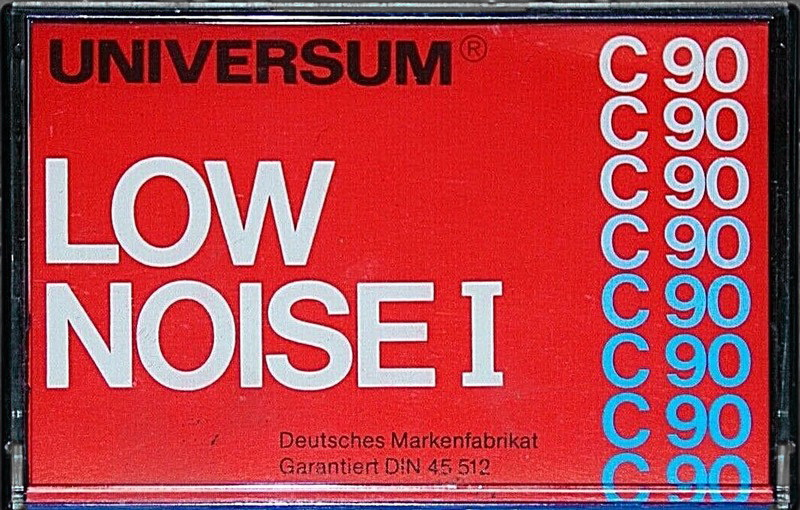 Compact Cassette Universum 90 "Low Noise I" Type I Normal 1981 Europe