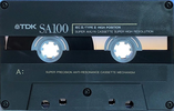 Compact Cassette TDK SA 100 "SA100" Type II Chrome 1991 North America